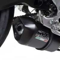 Pot echappement compatible avec Yamaha Mt-09 2017-2020, Furore Evo4 Nero, Homologué et légal, système d'échappement complet avec catalyseur et db killer amovible 