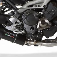 Pot echappement compatible avec Yamaha XSR900 2016-2021, Furore Evo4 Poppy, Homologué et légal, système d'échappement complet avec catalyseur et db killer amovible 