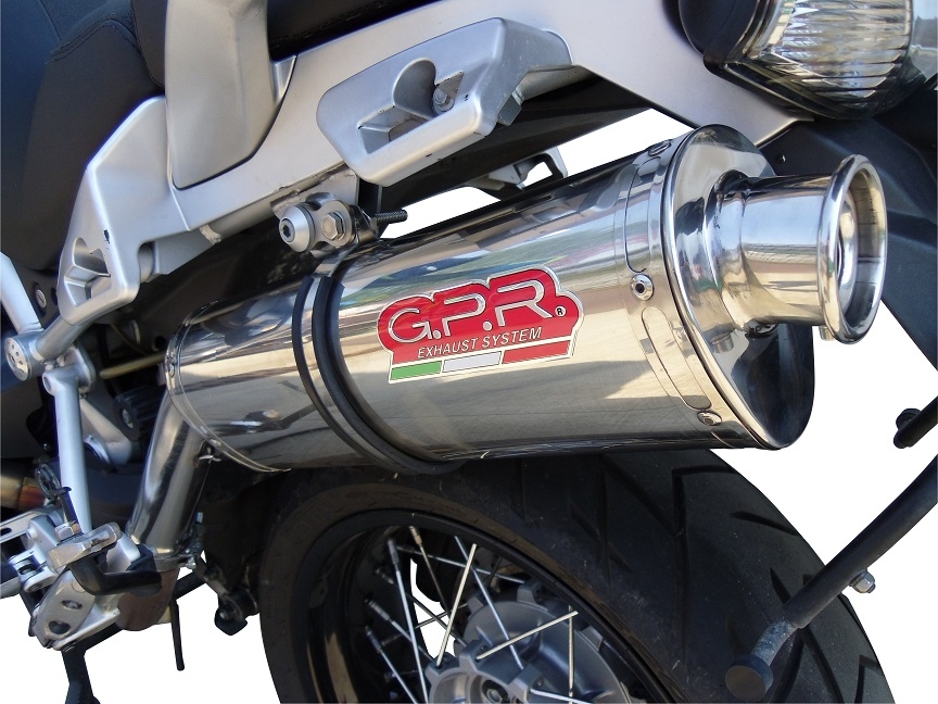 Pot echappement compatible avec Moto Guzzi Stelvio 1200 4V 2008-2010, Trioval, Échappement légal, homologué,silencieux avec db killer amovible et tuyau de liaison spécifique 