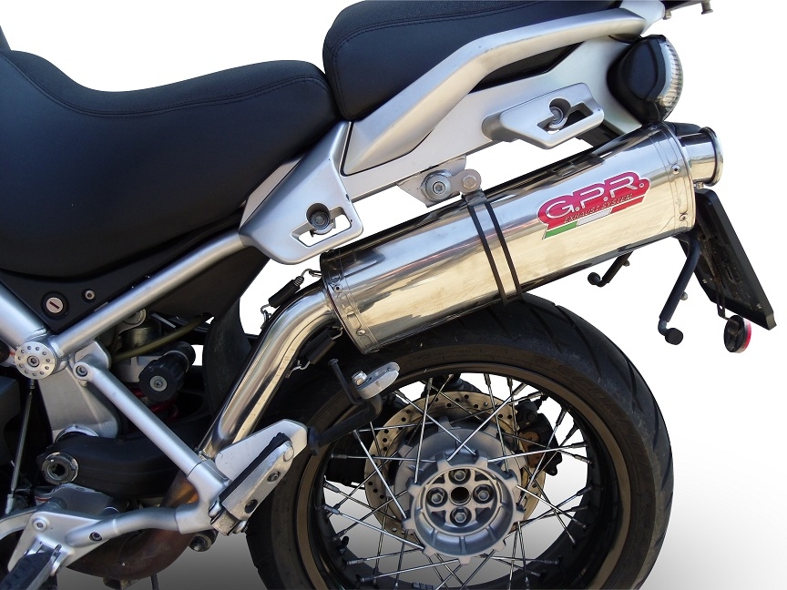 Pot echappement compatible avec Moto Guzzi Stelvio 1200 4V 2008-2010, Trioval, Échappement légal, homologué,silencieux avec db killer amovible et tuyau de liaison spécifique 