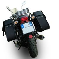 Pot echappement compatible avec Moto Guzzi V7 (I - II) - Stone - Special 2012-2016, Vintacone , Paire de pot d'échappement homologuées, livrées avec db killer amovible et raccords spécifiques 