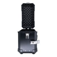 Paire de valises latérales en aluminium avec couleur noire avec support de valise spécifique GPR TECH compatible avec  Kawasaki Versys 650 2017/2020 e4