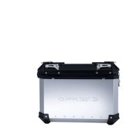 Paire de valises latérales en aluminium avec couleur argent avec support de valise spécifique GPR TECH compatible avec  Kawasaki Versys 650 2017/2020 e4