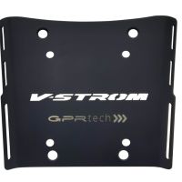 Top case en aluminium, couleur argent avec plaque spécifique incluse Top-case GPR TECH compatible avec  Suzuki V-Strom Dl 650 2012/2016 e3
