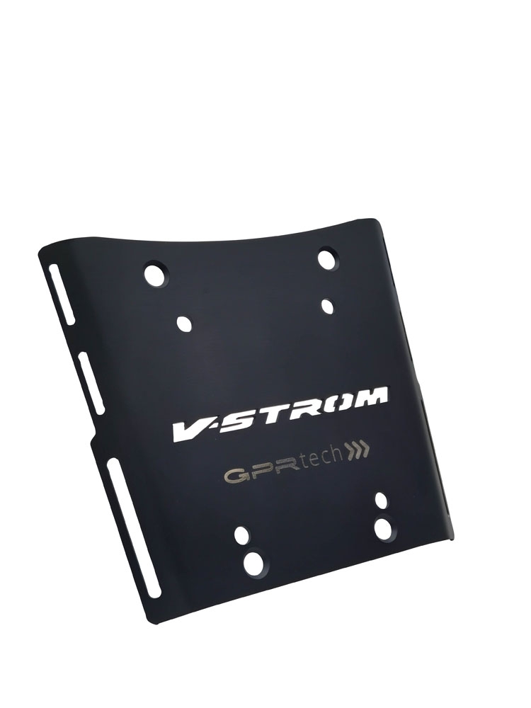Top case en aluminium, couleur argent avec plaque spécifique incluse Top-case GPR TECH compatible avec  Suzuki V-Strom Dl 650 2012/2016 e3