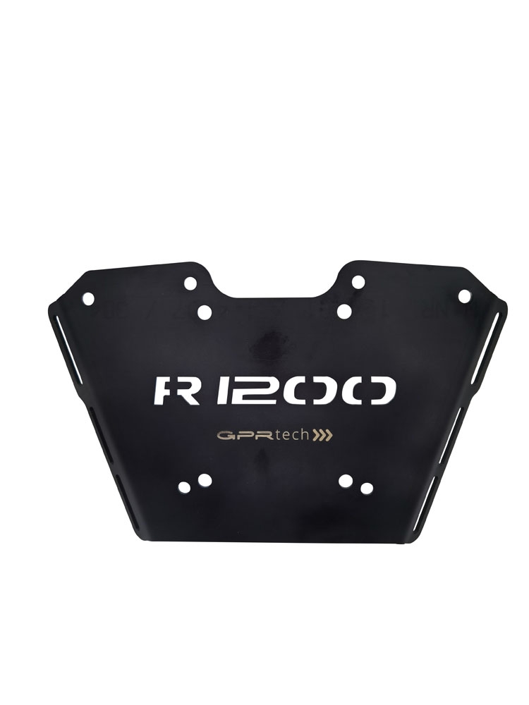 Top case en aluminium, couleur argent avec plaque spécifique incluse Top-case GPR TECH compatible avec  Bmw R 1250 R - Rs 2021/2024 e5