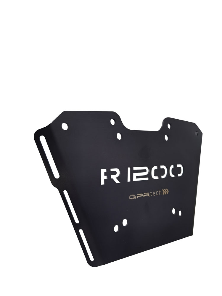 Top case en aluminium, couleur argent avec plaque spécifique incluse Top-case GPR TECH compatible avec  Bmw R 1250 R - Rs 2021/2024 e5