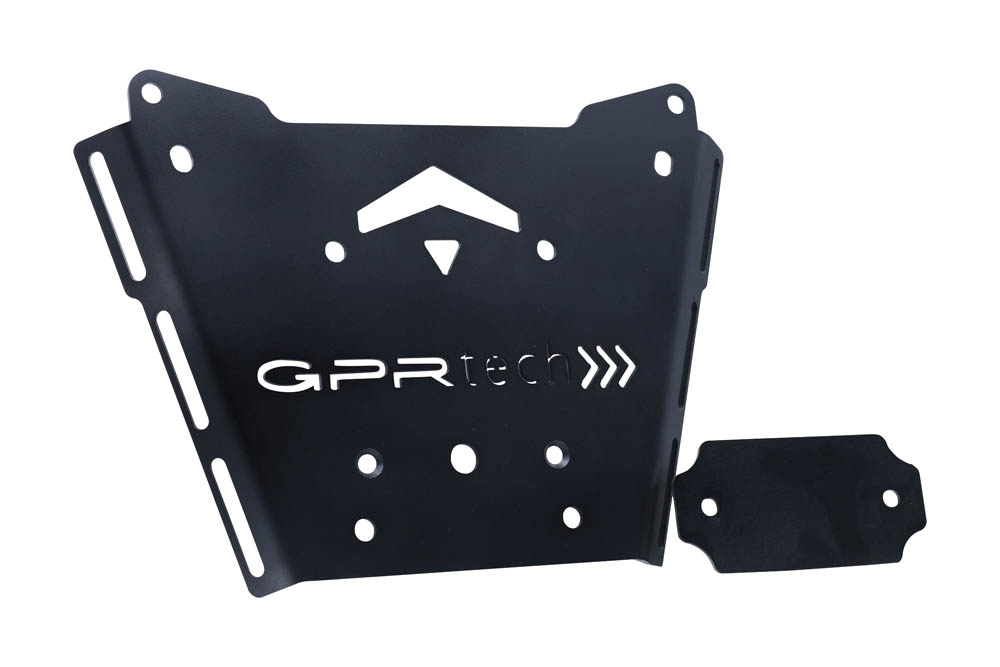 Top case en aluminium, couleur argent avec plaque spécifique incluse Top-case GPR TECH compatible avec  Bmw R 1200 Rt Lc 2017/2019 e4