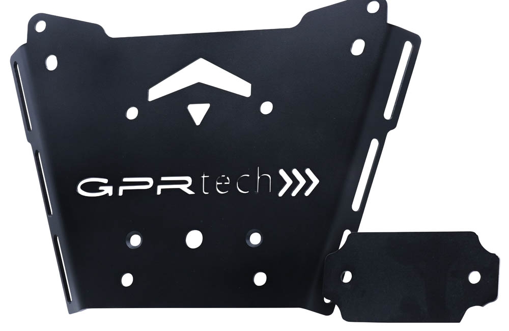 Top case en aluminium, couleur argent avec plaque spécifique incluse Top-case GPR TECH compatible avec  Bmw R 1200 Rt Lc 2017/2019 e4