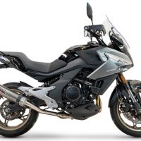Pot echappement compatible avec Cf Moto 700 Mt 2023-2024, M3 Inox , Échappement légal, homologué,silencieux avec catalyseur, db killer amovible et tuyau de liaison spécifique 