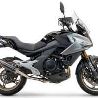 Pot echappement compatible avec Cf Moto 700 Mt 2023-2024, M3 Poppy , Échappement légal, homologué,silencieux avec catalyseur, db killer amovible et tuyau de liaison spécifique 