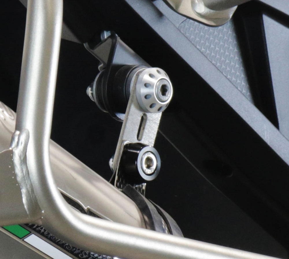 Pot echappement compatible avec Aprilia Tuareg 660 2021-2024, GP Evo4 Poppy, Échappement légal, homologué,silencieux avec db killer amovible et tuyau de liaison spécifique 