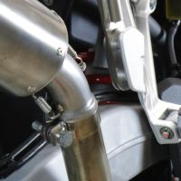 Pot echappement compatible avec Aprilia Tuareg 660 2021-2024, GP Evo4 Poppy, Échappement légal, homologué,silencieux avec db killer amovible et tuyau de liaison spécifique 