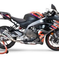  ApriliaRS 45720242025New Gpe titaniumPot d'échappement complet racing, compris de collecteur et db killer amovible, sans homologation