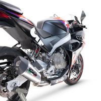  ApriliaRS 45720242025New Gpe titaniumPot d'échappement complet racing, compris de collecteur et db killer amovible, sans homologation