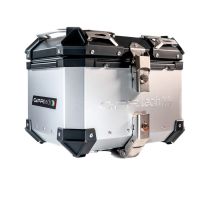 GPR TECH TOP CASE ALPI-TECH 26 LT. ARGENT Top case en aluminium, avec Dossier souple, couleur argent avec plaque universelle incluse Capacité Litres 26