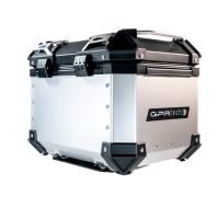 GPR TECH TOP CASE ALPI-TECH 26 LT. ARGENT Top case en aluminium, avec Dossier souple, couleur argent avec plaque universelle incluse Capacité Litres 26