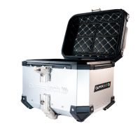GPR TECH TOP CASE ALPI-TECH 26 LT. ARGENT Top case en aluminium, avec Dossier souple, couleur argent avec plaque universelle incluse Capacité Litres 26