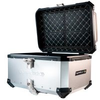 Top case en aluminium, couleur argent avec plaque spécifique incluse Top-case GPR TECH compatible avec  Bmw R 1200 Rt Lc 2017/2019 e4