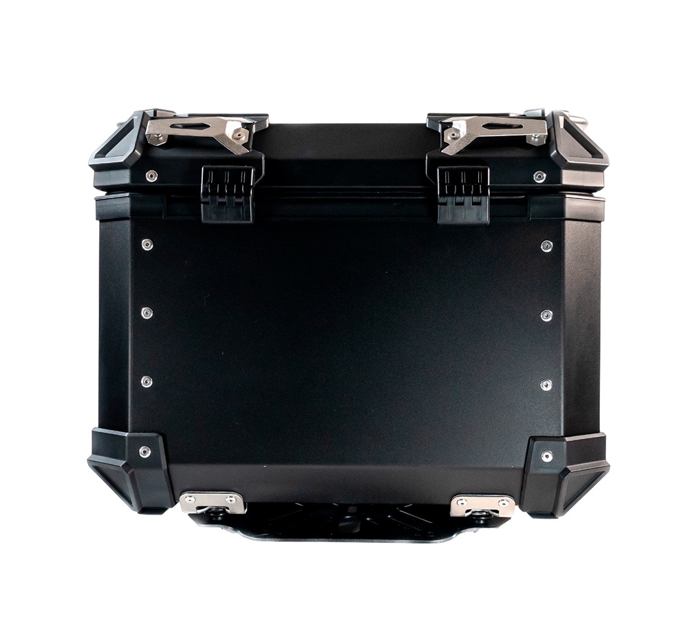 Top case en aluminium, couleur noire avec plaque spécifique incluse Top-case GPR TECH compatible avec  Benelli Trk 251 2019/2023