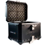 Top case en aluminium, couleur noire avec plaque spécifique incluse Top-case GPR TECH compatible avec  Benelli Trk 251 2019/2023