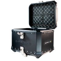 Top case en aluminium, couleur noire avec plaque spécifique incluse Top-case GPR TECH compatible avec  Benelli Trk 251 2019/2023
