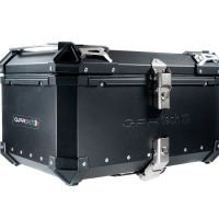 GPR TECH TOP CASE ALPI-TECH 55 LT NOIR Top case en aluminium, avec Dossier souple, couleur noire avec plaque universelle incluse Capacité Litres 55