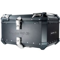 GPR TECH TOP CASE ALPI-TECH 55 LT NOIR Top case en aluminium, avec Dossier souple, couleur noire avec plaque universelle incluse Capacité Litres 55