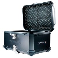 GPR TECH TOP CASE ALPI-TECH 55 LT NOIR Top case en aluminium, avec Dossier souple, couleur noire avec plaque universelle incluse Capacité Litres 55