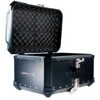 GPR TECH TOP CASE ALPI-TECH 55 LT NOIR Top case en aluminium, avec Dossier souple, couleur noire avec plaque universelle incluse Capacité Litres 55