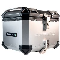 Top case en aluminium, couleur argent avec plaque spécifique incluse Top-case GPR TECH compatible avec  Bmw F 750 Gs 2018/2020 e4