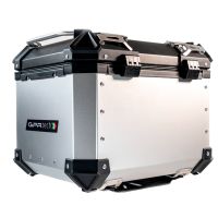Top case en aluminium, couleur argent avec plaque spécifique incluse Top-case GPR TECH compatible avec  Benelli Trk 502 X 2021/2024 e5