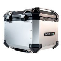 Top case en aluminium, couleur argent avec plaque spécifique incluse Top-case GPR TECH compatible avec  Benelli Trk 502 X 2021/2024 e5