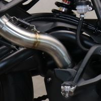 Pot echappement compatible avec Benelli 752 S 2022-2024, M3 Poppy , Échappement légal, homologué,silencieux avec db killer amovible et tuyau de liaison spécifique 
