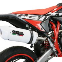 Pot echappement compatible avec Beta RR 125 4T Enduro 2021-2024, Albus Evo4, Pot Échappement slip-on homologué, légal, avec db killer amovible, tuyau de liaison et catalyseur 