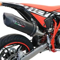 Pot echappement compatible avec Beta RR 125 4T Motard 2021-2024, Furore Evo4 Poppy, Échappement légal, homologué,silencieux avec catalyseur, db killer amovible et tuyau de liaison spécifique 