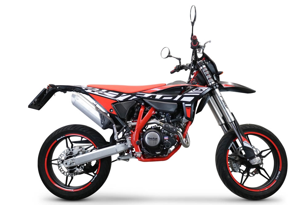 Pot echappement compatible avec Beta RR 125 4T Enduro 2021-2024, Decatalizzatore, Suppresseur de cataliseu, décatalyseurr, article sans homologation 