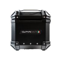 GPR TECH TOP CASE ALPI-TECH 26 LT. NOIR Top case en aluminium, avec Dossier souple, couleur noire avec plaque universelle incluse Capacité Litres 26