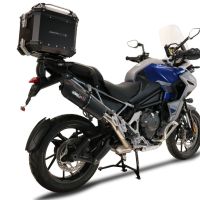 Top case en aluminium, couleur noire avec plaque spécifique incluse Top-case GPR TECH compatible avec  Triumph Tiger 900 2020/2023 e5