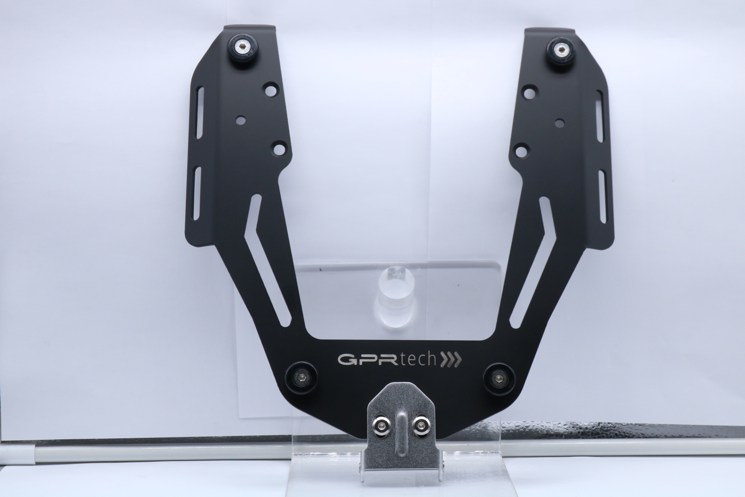 Top case en aluminium, couleur argent avec plaque spécifique incluse GPR TECH compatible avec  Bmw F 650 Gs 2004/2013