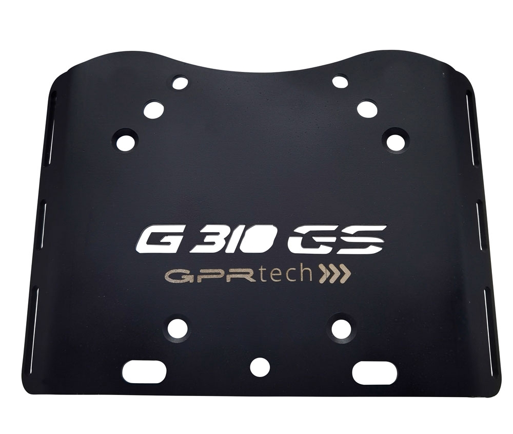 Top case en aluminium, couleur argent avec plaque spécifique incluse Top-case GPR TECH compatible avec  Bmw G 310 Gs 2022/2024 e5