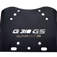 Top case en aluminium, couleur argent avec plaque spécifique incluse Top-case GPR TECH compatible avec  Bmw G 310 Gs 2022/2024 e5
