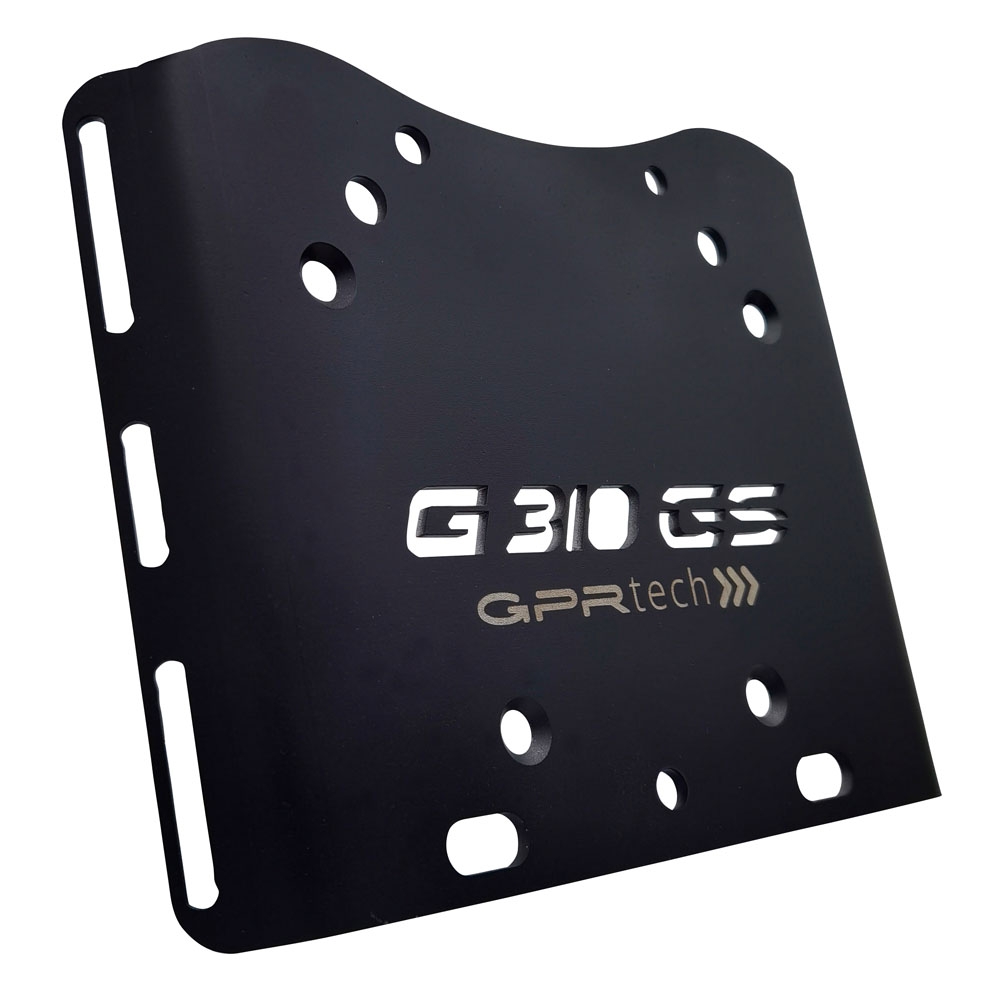 Top case en aluminium, couleur argent avec plaque spécifique incluse Top-case GPR TECH compatible avec  Bmw G 310 Gs 2022/2024 e5