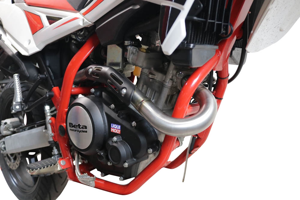 Pot echappement compatible avec Beta RR 125 4T Enduro 2019-2020, Decatalizzatore, Suppresseur de cataliseu, décatalyseurr, article sans homologation 