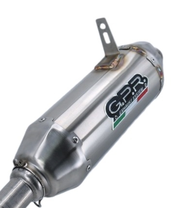 Pot echappement compatible avec Can Am Outlander 1000 V-Twin passo corto short chassis 2010-2023, PENTACROSS INOX, Échappement légal, homologué,silencieux avec db killer amovible et tuyau de liaison spécifique 