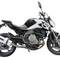 Pot echappement compatible avec Cf Moto 400 NK 2019-2020, Albus Evo4, Échappement légal, homologué,silencieux avec catalyseur, db killer amovible et tuyau de liaison spécifique 