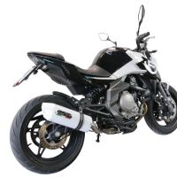 Pot echappement compatible avec Cf Moto 400 NK 2019-2020, Albus Evo4, Échappement légal, homologué,silencieux avec catalyseur, db killer amovible et tuyau de liaison spécifique 