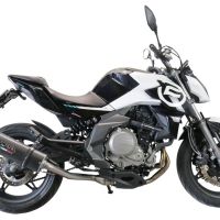 Pot echappement compatible avec Cf Moto 650 Mt 2019-2020, Furore Evo4 Poppy, Échappement légal, homologué,silencieux avec catalyseur, db killer amovible et tuyau de liaison spécifique 