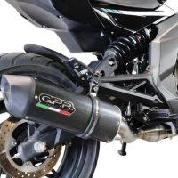 Pot echappement compatible avec Cf Moto 650 Mt 2019-2020, Furore Evo4 Poppy, Échappement légal, homologué,silencieux avec catalyseur, db killer amovible et tuyau de liaison spécifique 