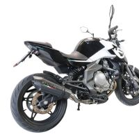 GPR pot echappement compatible avec  Cf Moto 650 Mt 2019-2020, New Grand Prix Evo Poppy, Échappement légal, homologué,silencieux avec catalyseur, db killer amovible et tuyau de liaison spécifique 